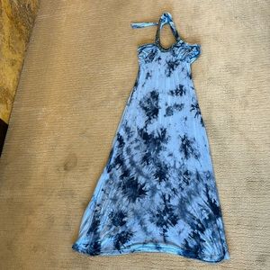 Boston proper maxi halter dress with beading